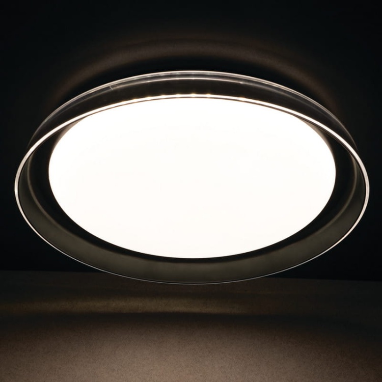 Plafoniera NIFU LED 17,8W 4000K 1280lm ∅430mm biało-czarna IP20 Kanlux 37319 zaświecona.jpg