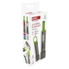 Latarka ładowalna LED 600lm 1200mAh metalowa IP44 szaro-zielona Emos P3118 opakowanie bok.jpg