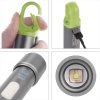 Latarka ładowalna LED 600lm 1200mAh metalowa IP44 szaro-zielona Emos P3118 zdjęcia.jpg