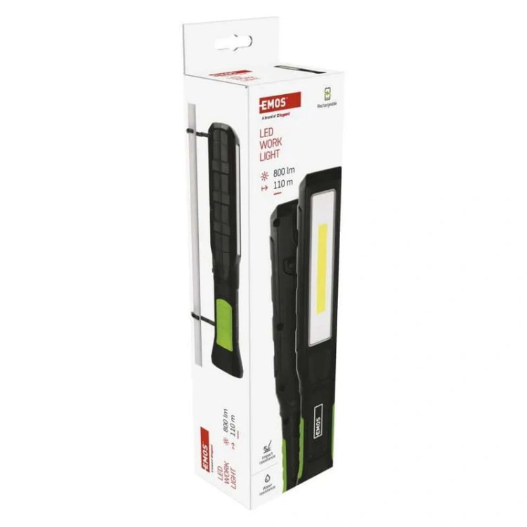 Lampa warsztatowa COB LED+SMD LED 800lm 2000mAh ładowalna IP54 Emos P4544 opakowanie zdjęcia.jpg
