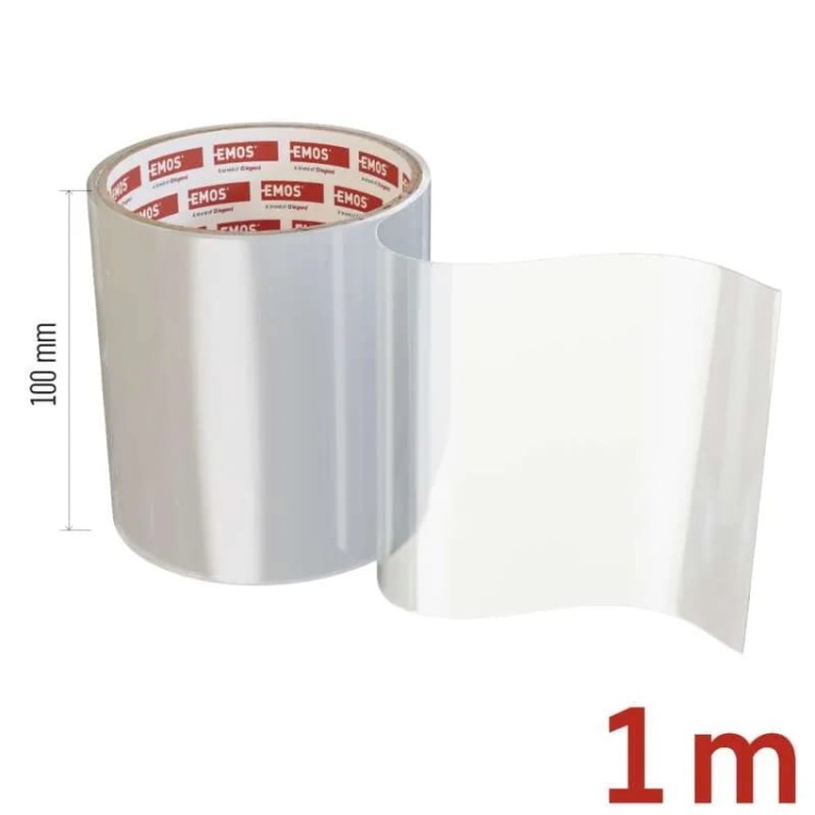 Taśma naprawcza samoprzylepna do basenów 1m x 100mm przezroczysta Emos F6100 wymiary.jpg
