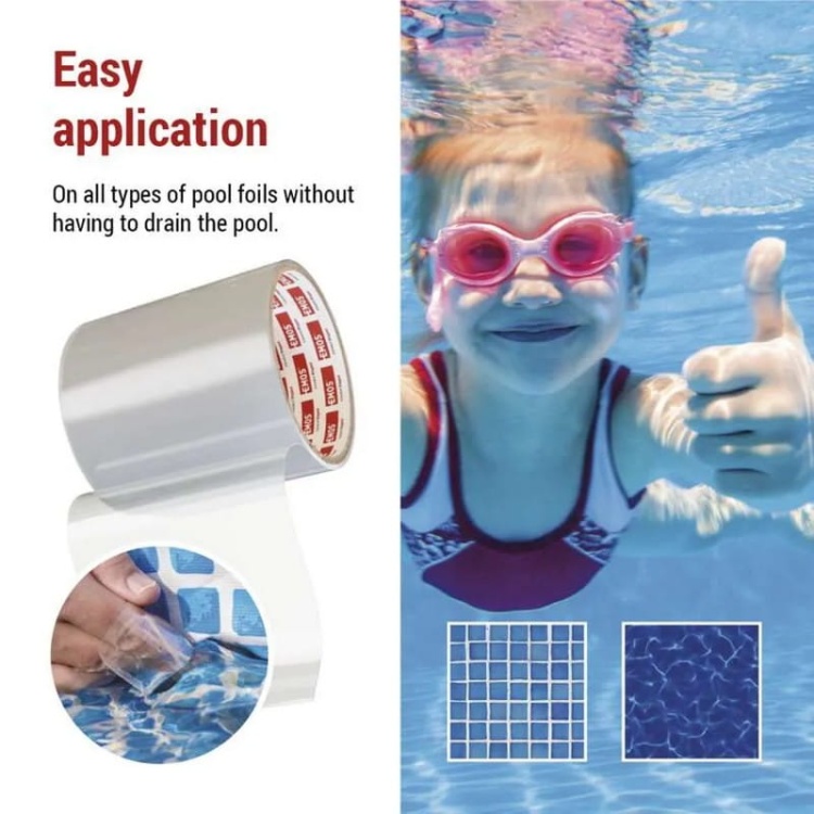 Taśma naprawcza samoprzylepna do basenów 1m x 100mm przezroczysta Emos F6100 zastosowanie.jpg