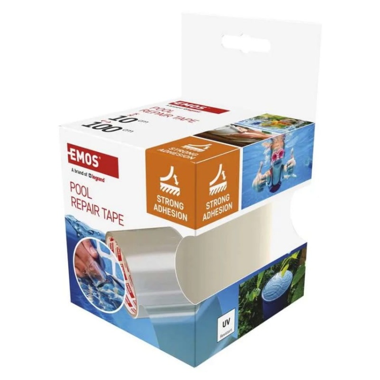 Taśma naprawcza samoprzylepna do basenów 1m x 100mm przezroczysta Emos F6100 bok.jpg