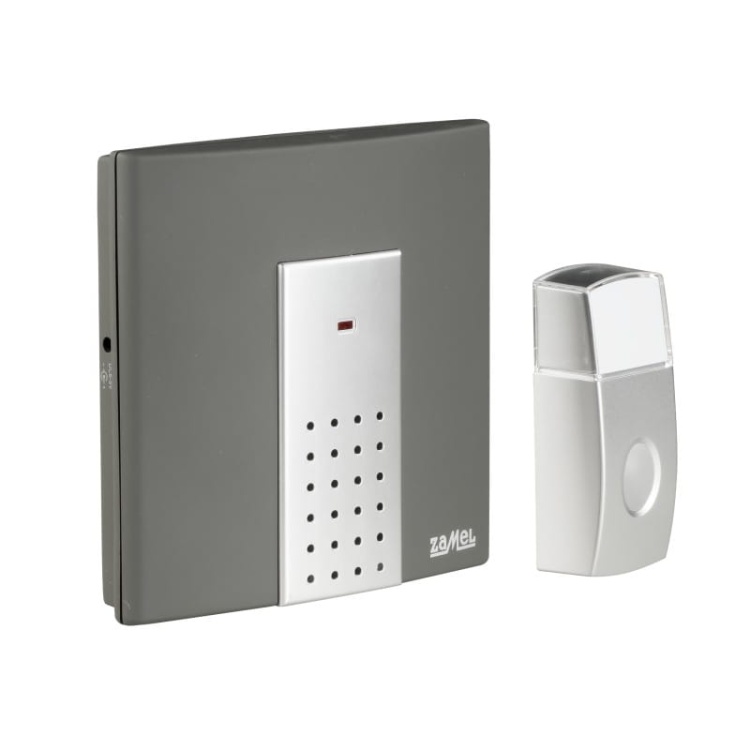 Dzwonek bezprzewodowy SATTINO bateryjny Zamel ST-230 zestaw bok.jpg