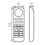 Pilot do taśm LED REMOTE 8 RGB/CCT-W Kanlux 22139 wymiary.jpg