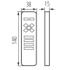 Pilot do taśm LED REMOTE 4 MONO/CCT-B Kanlux 22136 wymiary.jpg