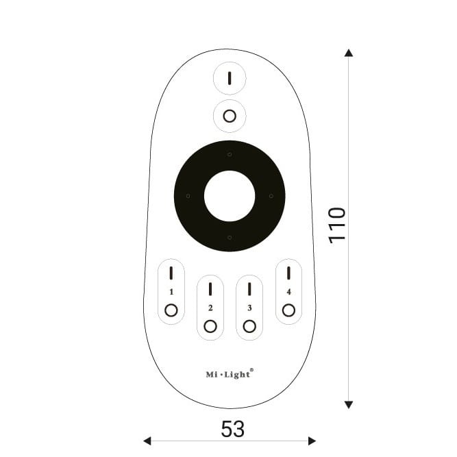 Pilot FUT007 4-strefowy CCT do kontrolerów MiBoxer