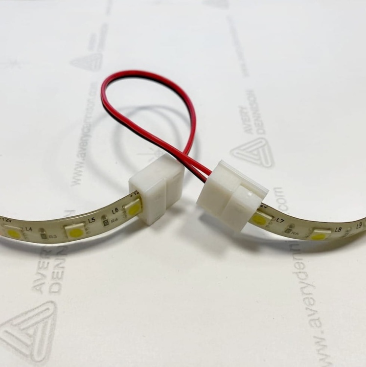 Złączka MONO 10mm dwustronna z przewodem do taśm LED w silikonie IP63