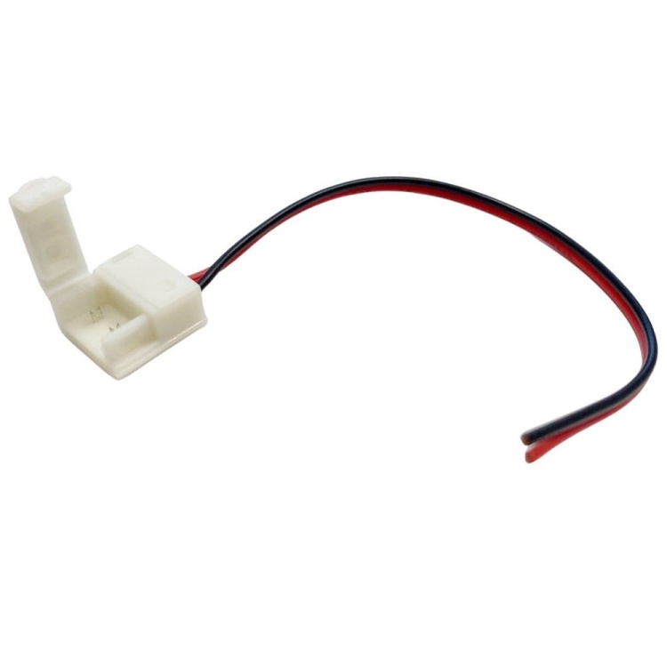 Złączka MONO 8mm jednostronna z przewodem do taśm LED w silikonie IP63