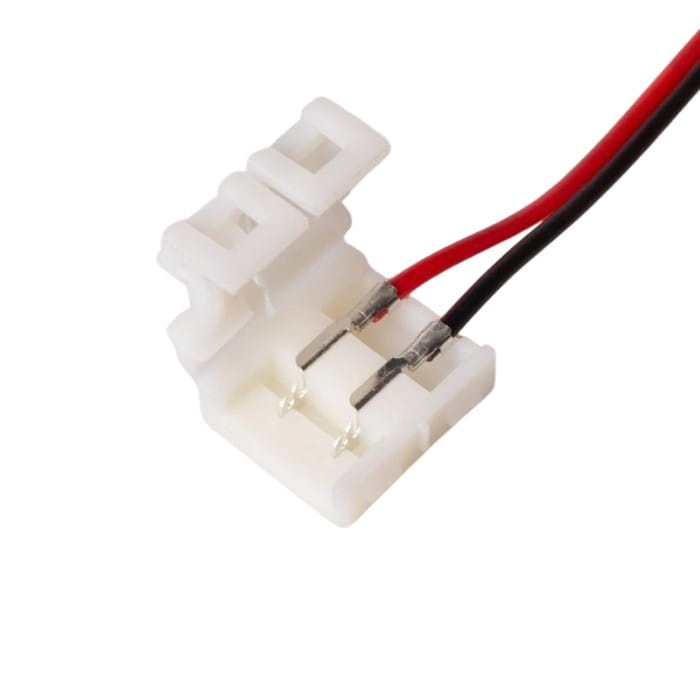 Złączka MONO 10mm dwustronna z przewodem do taśm LED w silikonie IP63