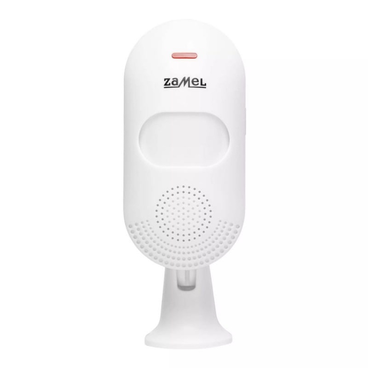 Mini alarm ZAM-400 z wbudowaną syreną sterowany pilotem Zamel front odbiornik.jpg