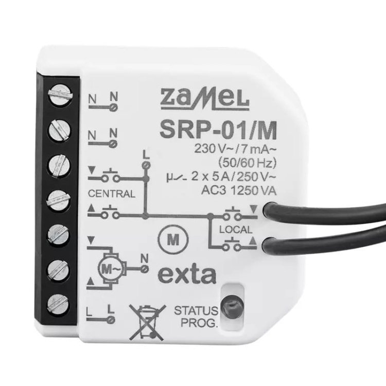 Sterownik rolet dopuszkowy przewodowy Zamel SRP-01-M front.jpg