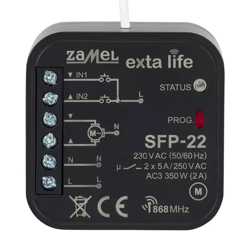 Sterownik żaluzji fasadowych Zamel SPF-22 zbliżenie.jpg