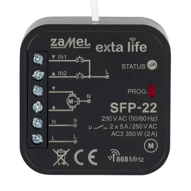 Sterownik żaluzji fasadowych Zamel SPF-22 zbliżenie.jpg