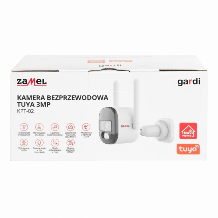 Kamera bezprzewodowa TUYA rozdzielczość 3MP Zamel KPT-02 opakowanie.jpg