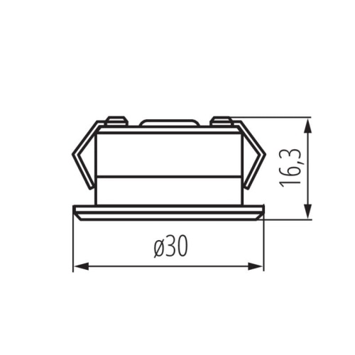 IMBER LED miniaturowa oprawa łazienkowa biała ciepła IP65 12V 1W 40lm Kanlux 23522 wymiary.jpg