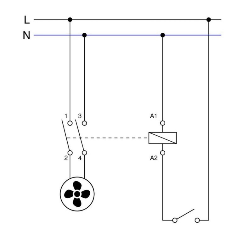 Stycznik modułowy 230V 25A 2NO Zamel STM-25-20 inny schemat.jpg