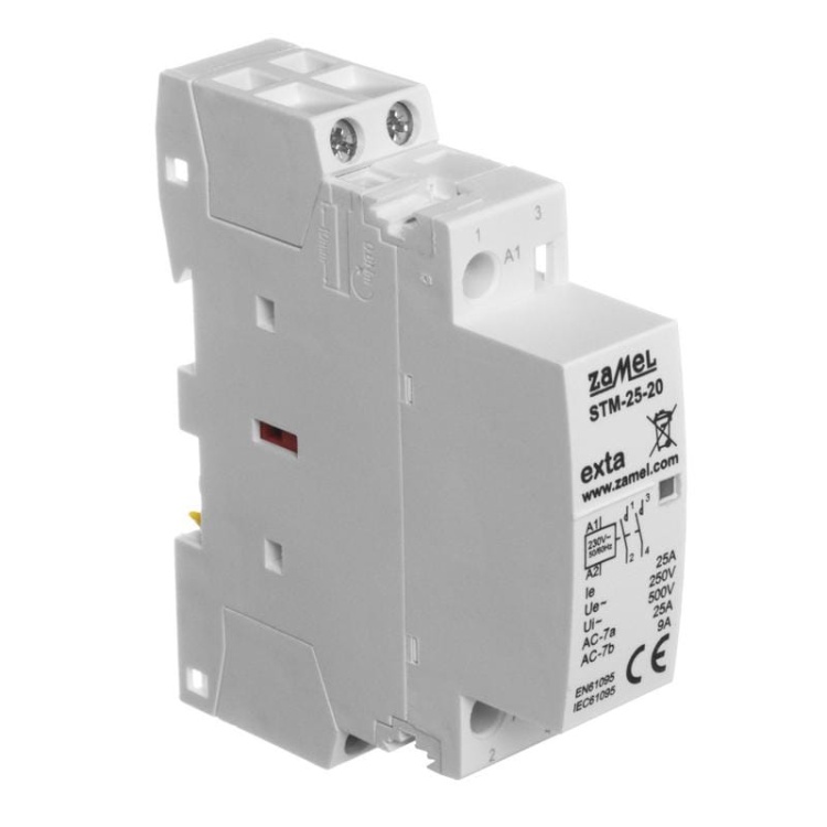 Stycznik modułowy 230V 25A 2NO Zamel STM-25-20.jpg