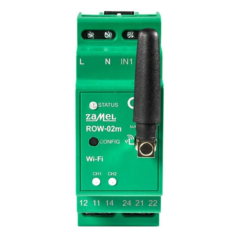 Odbiornik WiFi 2-kanałowy dwukierunkowy modułowy Zamel ROW-02M front.jpg