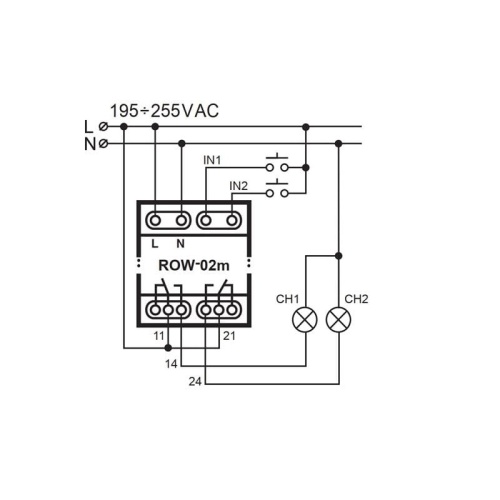 Odbiornik WiFi 2-kanałowy dwukierunkowy modułowy Zamel ROW-02M połączenie.jpg