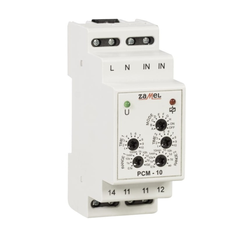 Przekaźnik czasowy 230V AC 10 trybów Zamel PCM-10.jpg