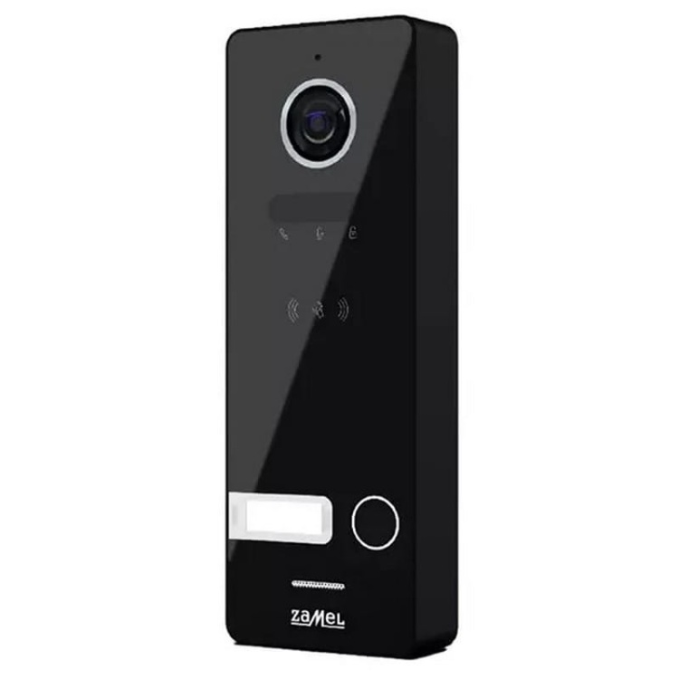 Zestaw wideodomofonowy dwużyłowy IPS HD WiFi dotykowy ekran czytnik RFiD czarny Zamel VP-209ICSB-B pilot.jpg