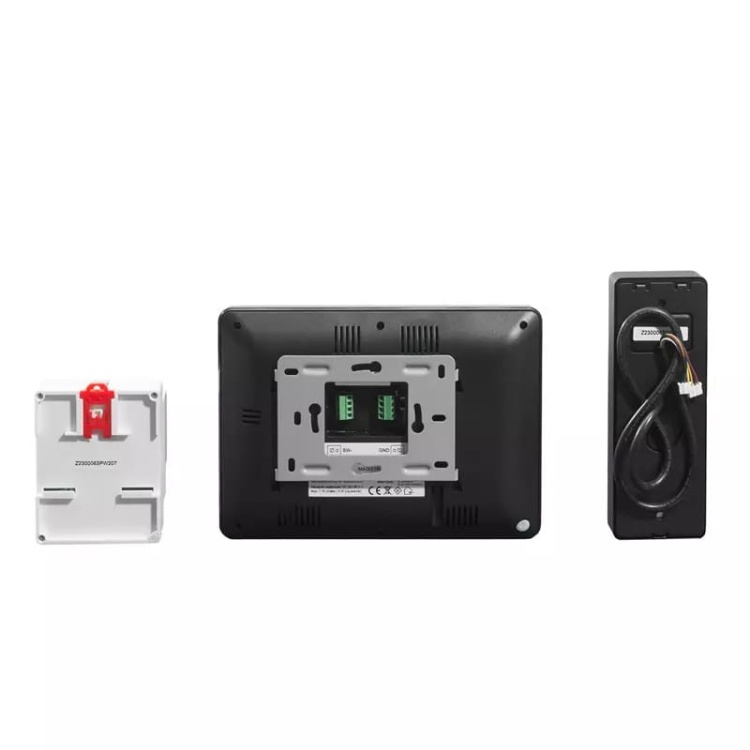 Zestaw wideodomofonowy dwużyłowy IPS HD WiFi dotykowy ekran czarny Zamel VP-209SB-B tył.jpg