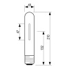 Wysokoprężna lampa sodowa MASTER SON-T PIA Plus 100W220 E40 SL12 10600lm 2000K PHILIPS wymiary