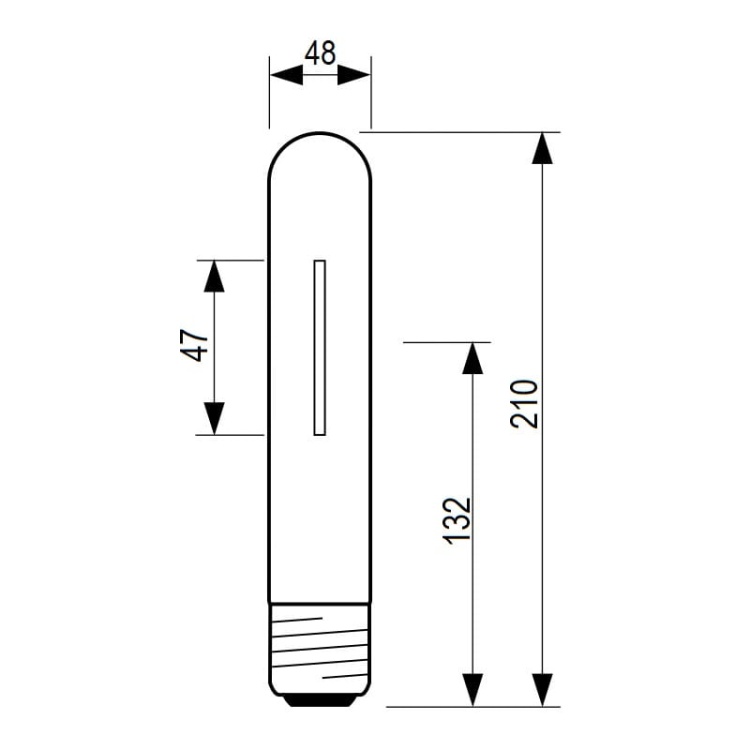 Wysokoprężna lampa sodowa MASTER SON-T PIA Plus 100W220 E40 SL12 10600lm 2000K PHILIPS wymiary