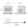 Przedłużacz 2×2P+Z ładowarka indukcyjna i 3xUSB 2m biały kostka EMOS P0212CQ wymiary.jpg