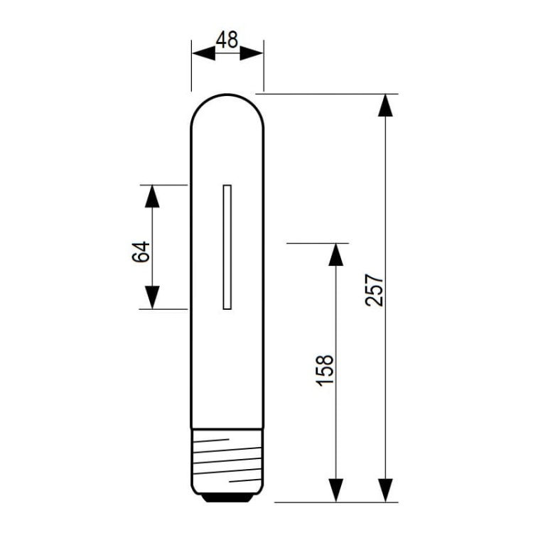 Wysokoprężna lampa sodowa MASTER SON-T PIA Plus 250W E40 SL12 33000lm 2000K PHILIPS wymiary.jpg