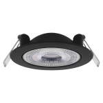 Oprawa punktowa LED GERI 6,5W CCT 700lm 36° czarna EMOS front