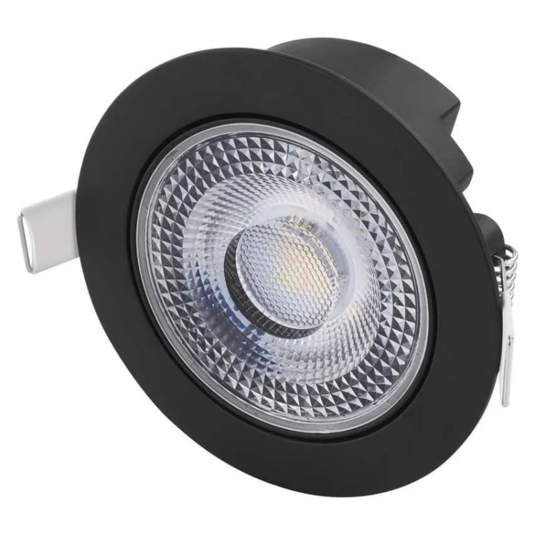 Oprawa punktowa LED GERI 6,5W CCT 700lm 36° czarna EMOS regulowanA