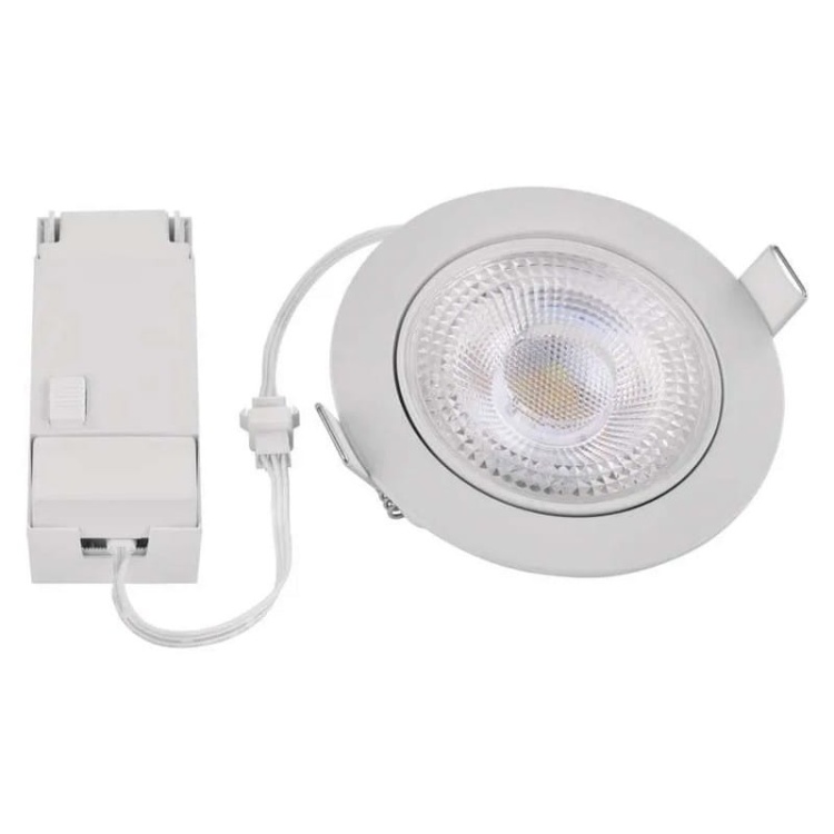 Oprawa punktowa LED GERI 6,5W CCT 700lm 36° biała IP20 EMOS zestaw