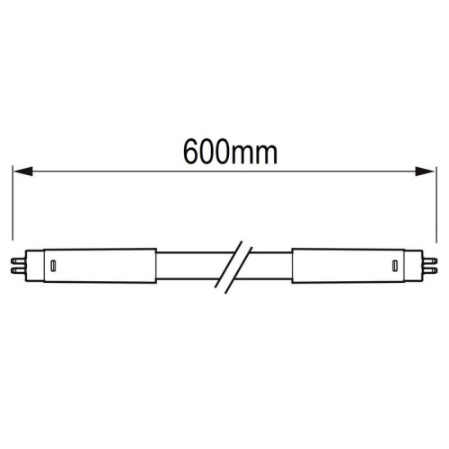 Świetlówka LED MAS LEDtube 600mm HE 7W 840 T5 EU 1050lm 4000K PHILIPS wymiary