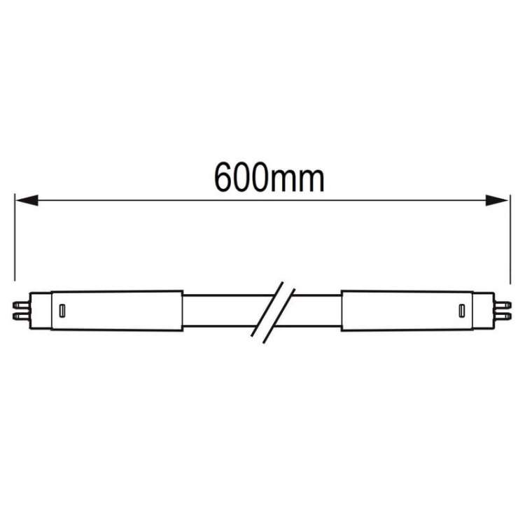 Świetlówka LED MAS LEDtube 600mm HE 7W 840 T5 EU 1050lm 4000K PHILIPS wymiary