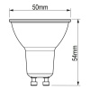 Żarówka LED CorePro LEDspot 4.9-65W GU10 840 36D ND biała neutralna 485lm ściemnialna PHILIPS wymiary