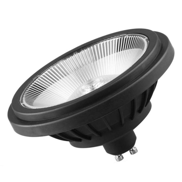 Żarówka LED ES111 GU10 14W b. ciepła 2700K 1200lm 40° czarna obudowa Spectrum