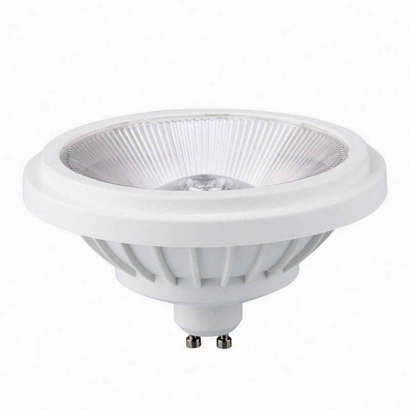 Żarówka LED ES111 GU10 14W b. ciepła 2700K 1200lm 40° biała obudowa Spectrum
