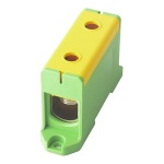 Listwa zaciskowa LZS Cu i Al 35‑150mm2 w korpusie żółto-zielona