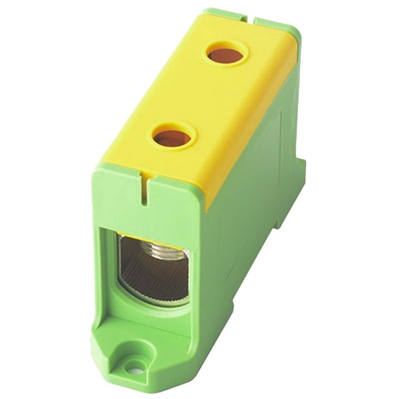 Listwa zaciskowa LZS Cu i Al 35‑240mm2 w korpusie żółto-zielona