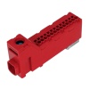 Listwa zaciskowa LZB bezgwintowa 14-torowa 63A czerwona Pawbol E.4136CZ
