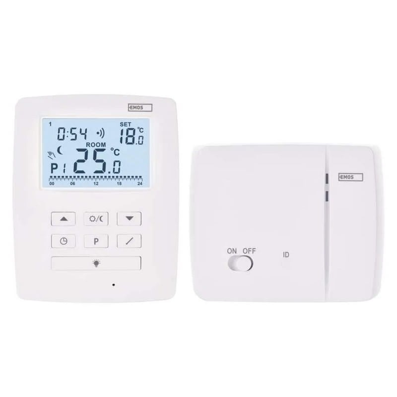 Programowalny termostat pokojowy bezprzewodowy z OpenTherm EMOS P5611OT front