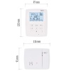 Programowalny termostat pokojowy bezprzewodowy z OpenTherm EMOS P5611OT wymiary