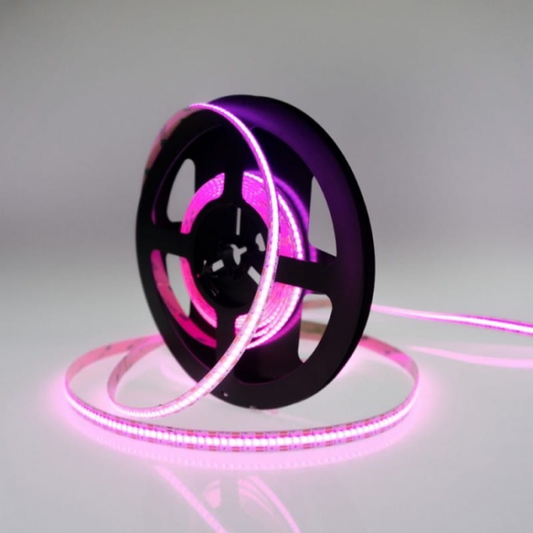 Taśma LED RGB COB 5m 75W 12V 450 na 1m IP20 Ecolight EC20000 różowy