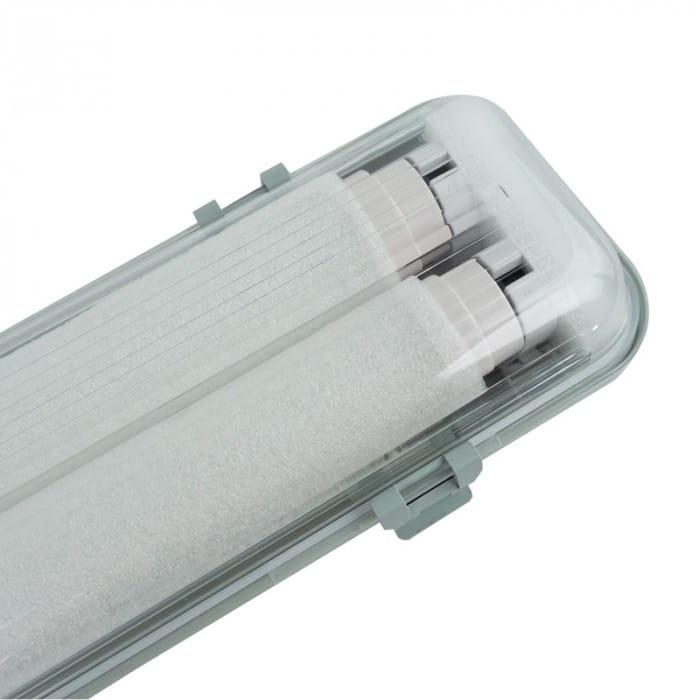 Oprawa hermetyczna L120cm + 2x tuba LED 4000K 3600lm IP65 Ecolight zabezpieczone