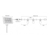 Girlanda solarna 10x E27 0,3W 2700K 50lm 10m IP44 Ecolight wymiary