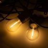 Girlanda solarna 10x E27 0,3W 2700K 50lm 10m IP44 Ecolight włączona