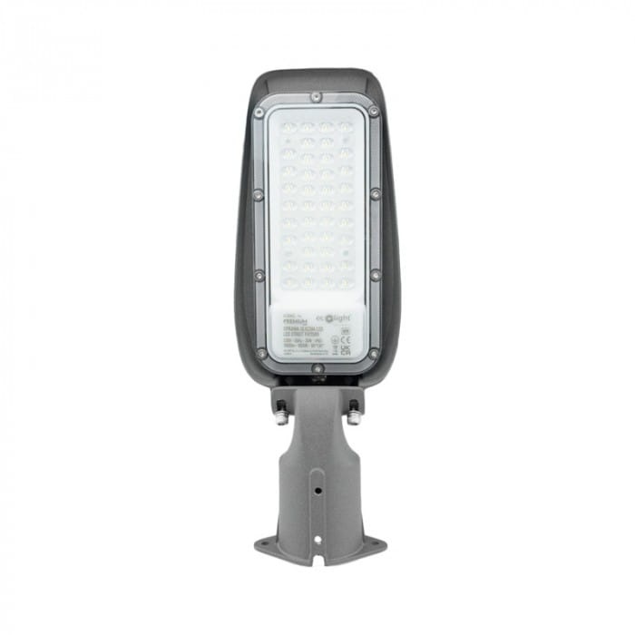 Oprawa uliczna LED PREMIUM 30W 6500K 3900lm IP65 szara Ecolight EC20402