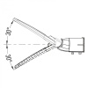Oprawa uliczna LED PREMIUM 30W 6500K 3900lm IP65 szara Ecolight EC20402 regulowana